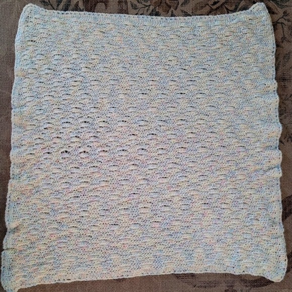 Hand-crocheted Pastel Baby Blanket - Picture 1 of 3